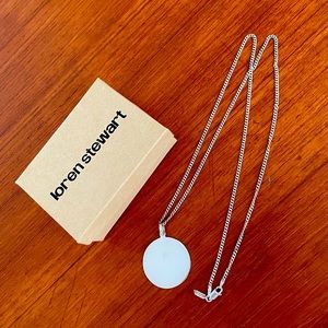 Loren Stewart sterling silver pendant and chain.